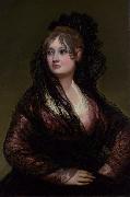 Francisco de Goya Portrait of Dona Isabel de Porcel (mk08) oil painting on canvas